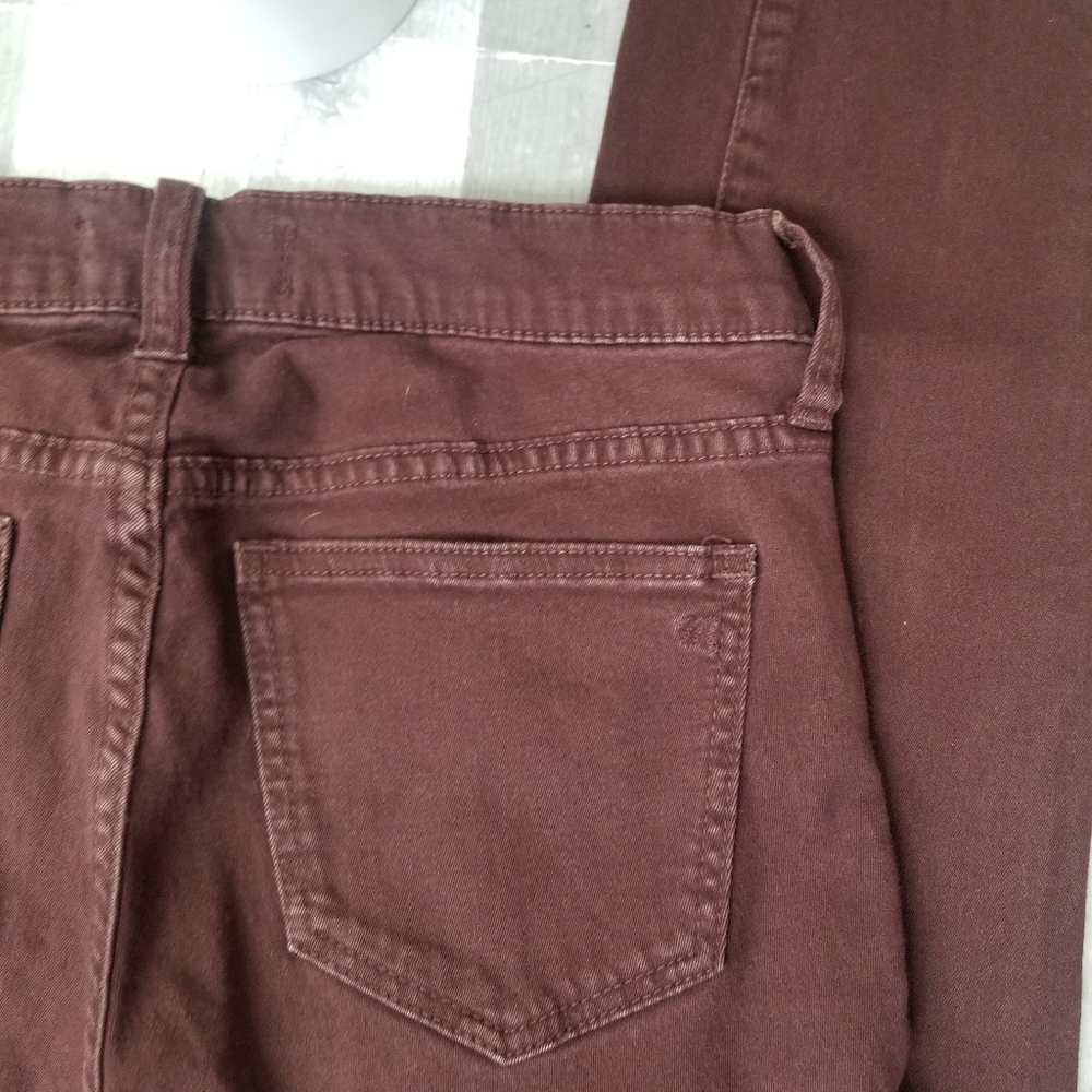 MADEWELL Size 27 Burgundy High Riser Skinny Jeans - Picture 8 of 8